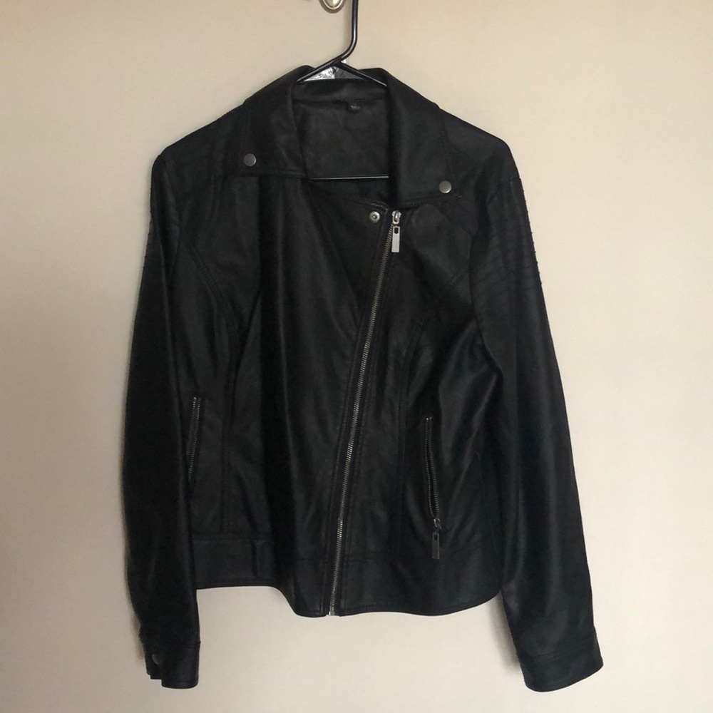 Faux leather jacket